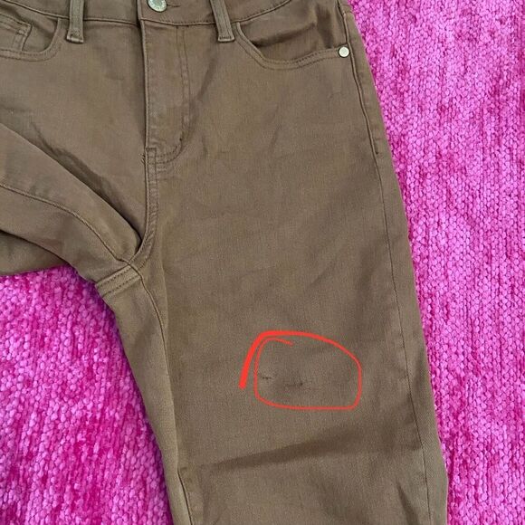 Judy Blue Slim Fit High Rise Jeans Woodland Brown Size 27 - Picture 13 of 15